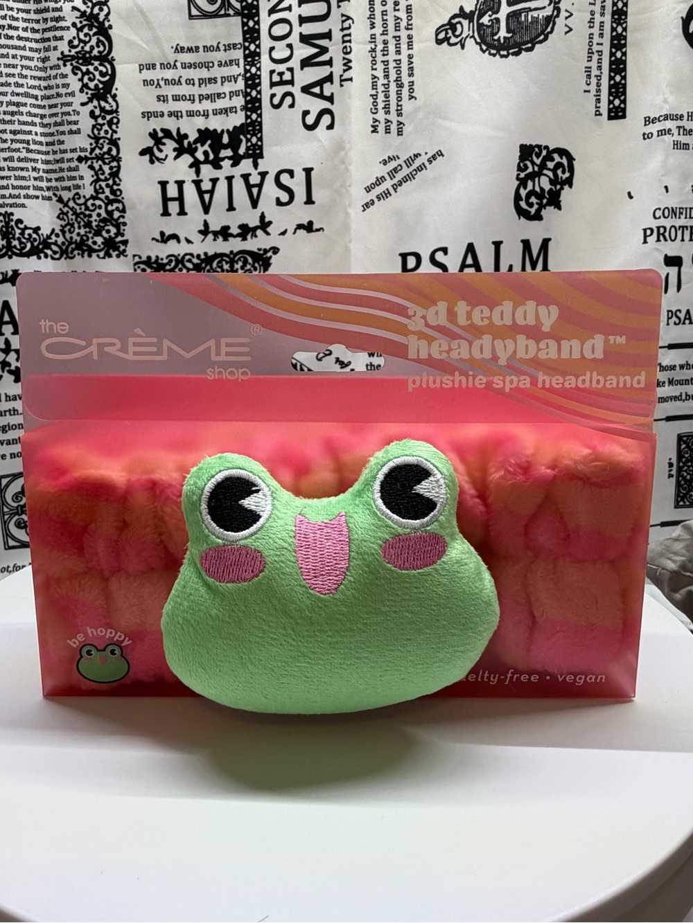 The Crème Shop Plushie Spa 'Teddy Headyband' Frog Headband